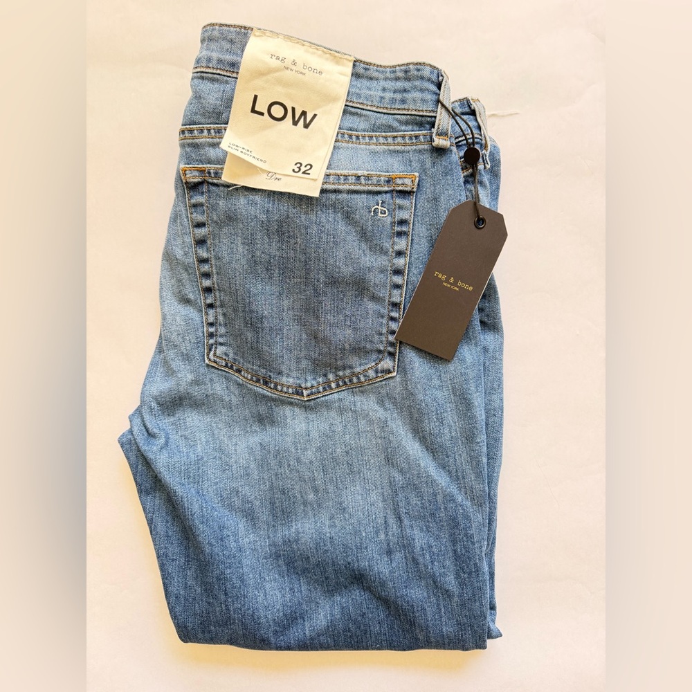 NET $225 rag & bone JULIENNE DRE LOW-RISE SLIM BOYFRIEND size 32